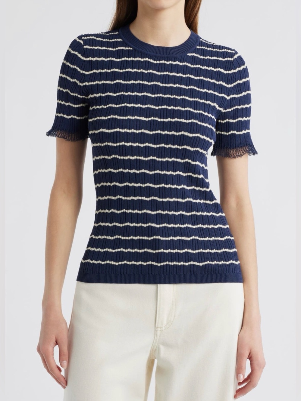 NWT rag & bone Chiara Crewneck Rib Sweater
